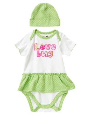 Love Bug Skirted Bodysuit 2-Piece Set
