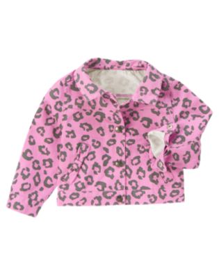 Leopard Print Denim Jacket