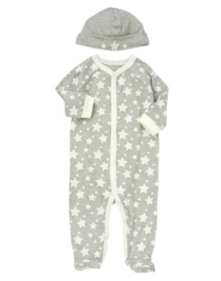 Star Footed One-Piece & Beanie Set