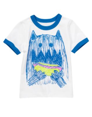 Hot Dog Monster Ringer Tee