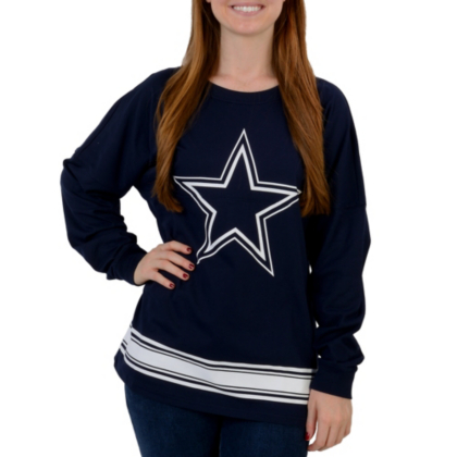 Dallas Cowboys PINK Varsity Crew | Long Sleeve | Tops | Womens ...