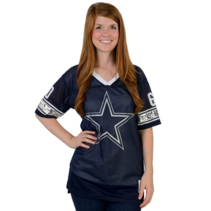 Dallas Cowboys PINK Oversized V-Neck Jersey | PINK | Womens | Cowboys ...