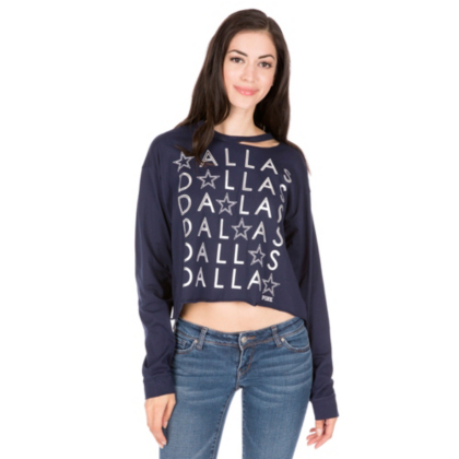 Dallas Cowboys PINK Bling Cut Out Campus Tee | Dallas &hellip;