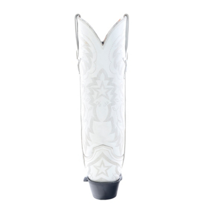 white lucchese boots