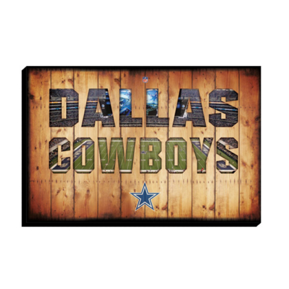 Dallas Cowboys Canvas Art Team Pride Crate 215x32 Home Decor