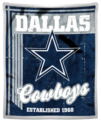Dallas Cowboys Old School Mink Throw Blanket | Home Decor ...