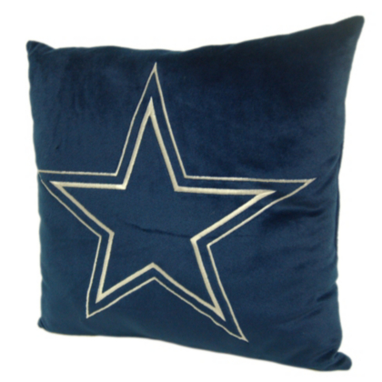 Dallas Cowboys Applique Star Pillow Home Decor Home & Office