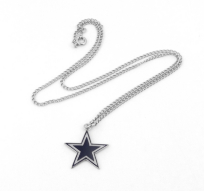Dallas Cowboys Star Necklace Jewelry Accessories Womens Cowboys Catalog Dallas Cowboys