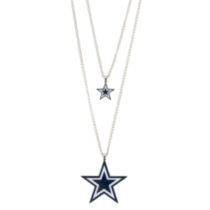 Dallas Cowboys 2Tier Star Necklace Jewelry Accessories Womens