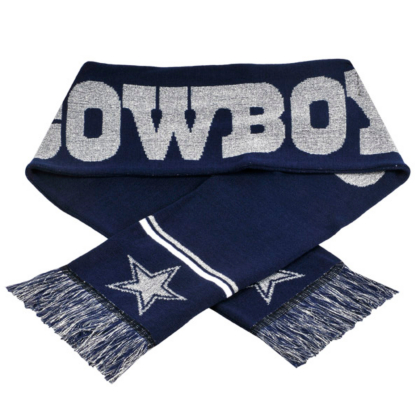 Dallas Cowboys Metallic Thread Scarf Accessories Womens Cowboys