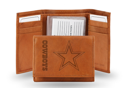Dallas Cowboys Embossed Trifold Wallet Mens Wallets Accessories