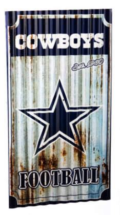  Dallas Cowboys Corrugated Metal Wall Art Home Decor 