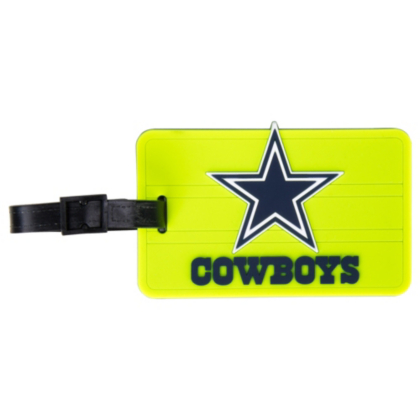 Dallas Cowboys Neon Bag Tag Dallas Cowboys Pro Shop