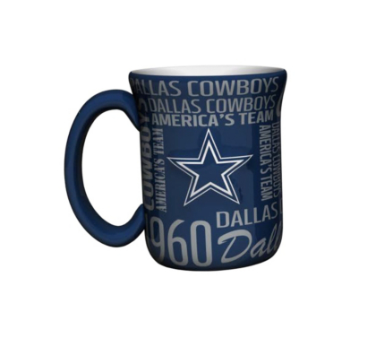 Dallas Cowboys Sculpted Spirit Mug Glassware Home & Office