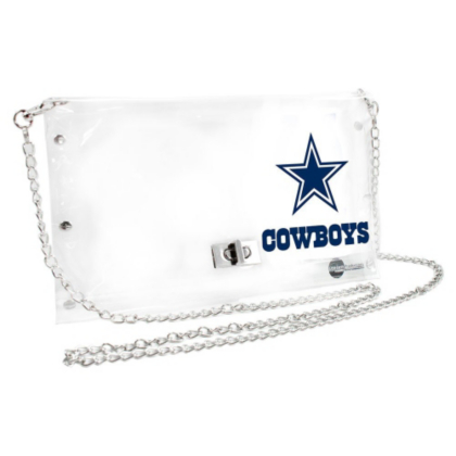 Dallas Cowboys Clear Envelope Purse Bags Accessories Womens