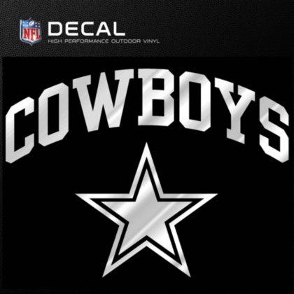 Dallas Cowboys Metallic Arched Cowboys Decal Automotive Accessories Cowboys Catalog