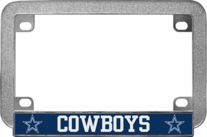 Dallas Cowboys Metal Motorcycle License Plate Frame Automotive