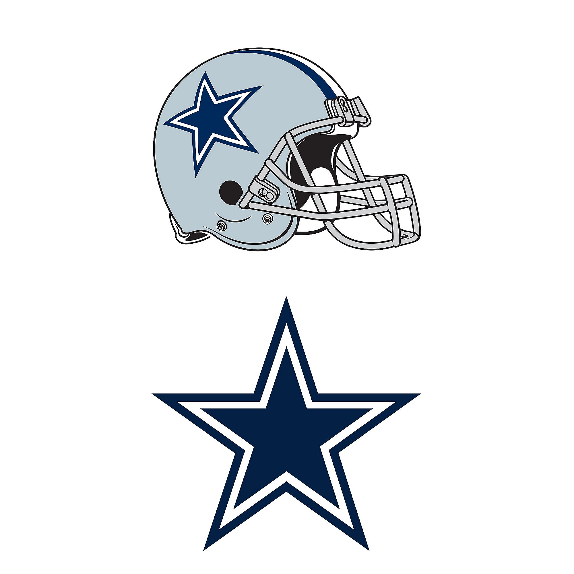 Dallas Cowboys Helmet Logo Window Decal Dallas Cowboys Pro Shop