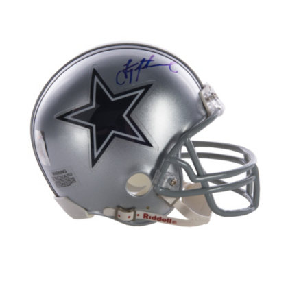 troy aikman signed helmet