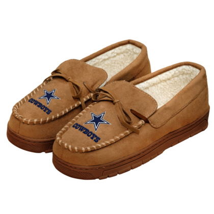 cowboys moccasin slippers