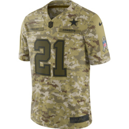 Nike Dallas Cowboys Jason Witten #82 Olive Green & Camo Salute To