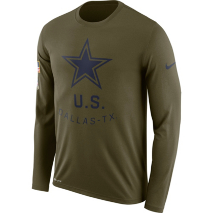 dallas cowboys salute to service long sleeve