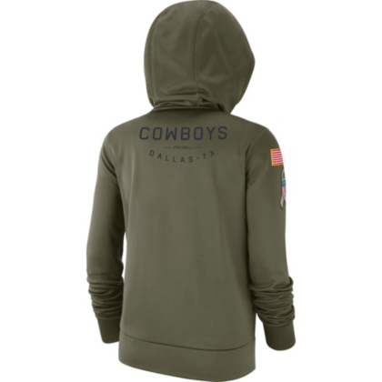 dallas cowboys nike salute to service sideline hoodie