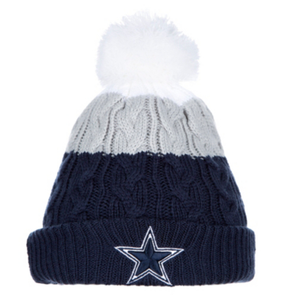 dallas cowboys pom pom hat