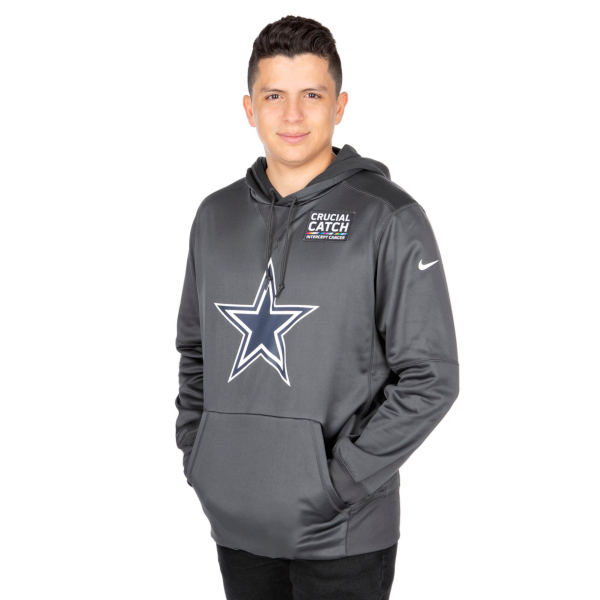 Men's Dallas Cowboys Nike Black 2022 NFL Crucial Catch Therma Performance Pullover  Hoodie