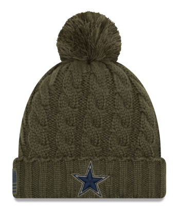 dallas cowboys salute to service knit hat