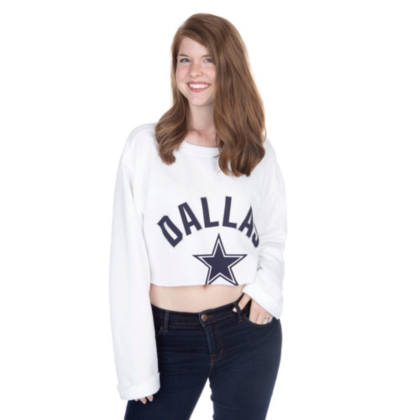 dallas cowboys crop top