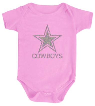 Dallas Cowboys Infant Sparkling Star Bodysuit Dallas Cowboys Pro Shop