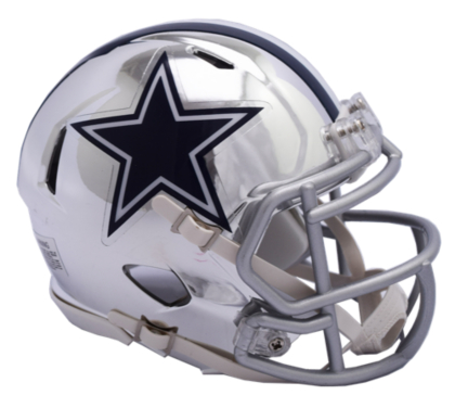 Dallas Cowboys Riddell Chrome Speed Mini Helmet | Collectibles | Accessories | Dallas Cowboys ...