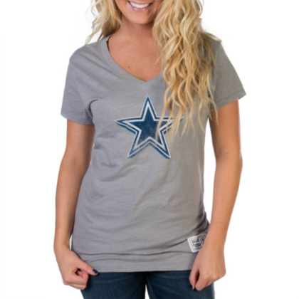Dallas Cowboys TRUE BLUE Star Slub TShirt Womens 5 Womens Clearance Cowboys Catalog