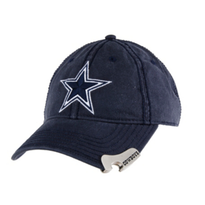 Dallas Cowboys Big Star Navy Bottle Opener Hat Mens 5 Mens