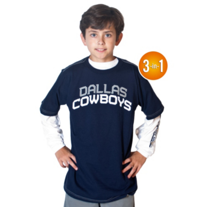 Dallas Cowboys Youth Checkdown 3-in-1 Combo T-Shirt | Kids $15 | Kids | Clearance | Cowboys 