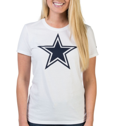 Dallas Cowboys Nike Logo Cotton Crew | Short Sleeve | Tops | Womens ...