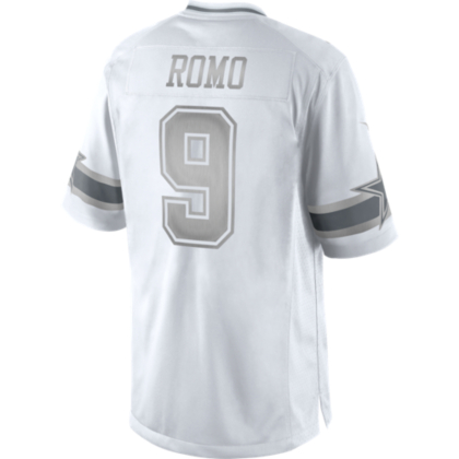 tony romo platinum jersey