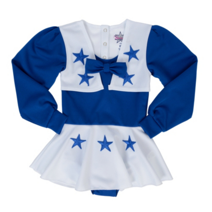 Girls Toddler Dallas Cowboys White/Royal Blue DCC Cheer Uniform