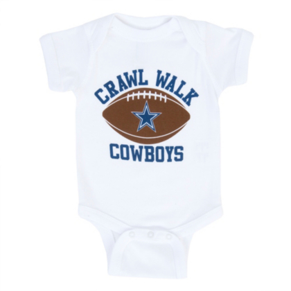 Dallas Cowboys Infant Crawl Walk Cowboys Bodysuit Infant Outfits