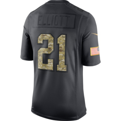 Dallas Cowboys Ezekiel Elliot #21 2018 Salute To Service Jersey