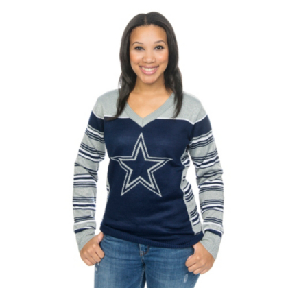 white dallas cowboys sweater