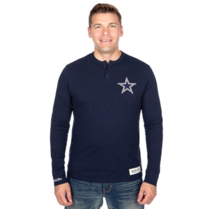 dallas cowboys henley shirt