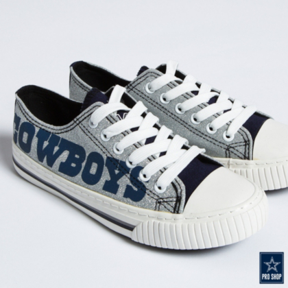 dallas cowboys canvas shoes