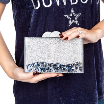 bari lynn acrylic clutch