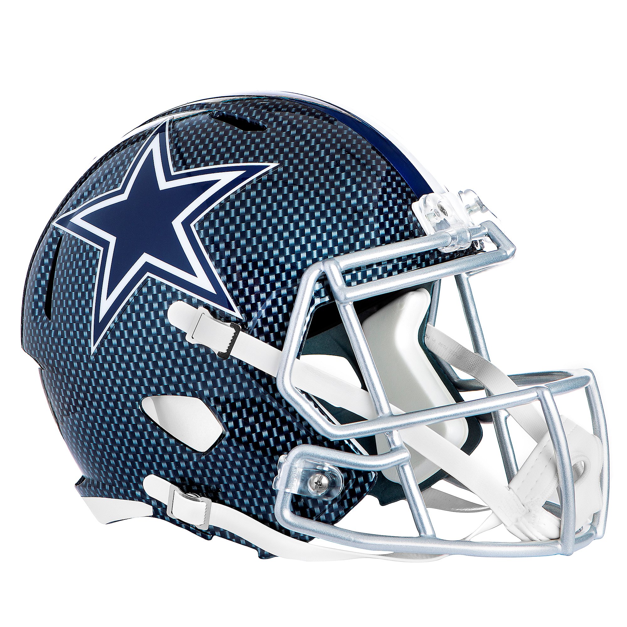 Dallas Cowboys Riddell Speed Authentic Carbon Blue Helmet Dallas Cowboys Pro Shop