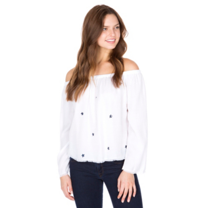 dallas cowboys off shoulder shirt