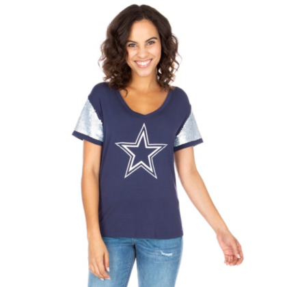 Women's JASON WITTEN Dallas Cowboys Black GLITTER Alt. #82