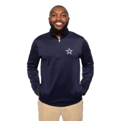 dallas cowboys quarter zip pullover