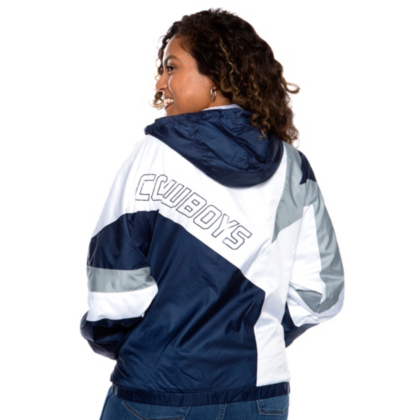 dallas cowboys womens windbreaker